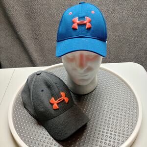 Under Armour Youth Stretch Fit Fitted Baseball Hat Bundle